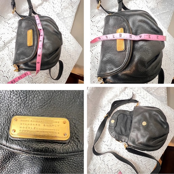 Marc by Marc Jacobs Black Leather Crossbody Bag - Picture 9 of 11